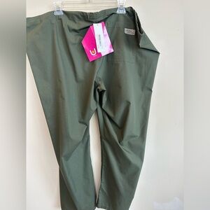 Urbane Olive Green Scrub Pant